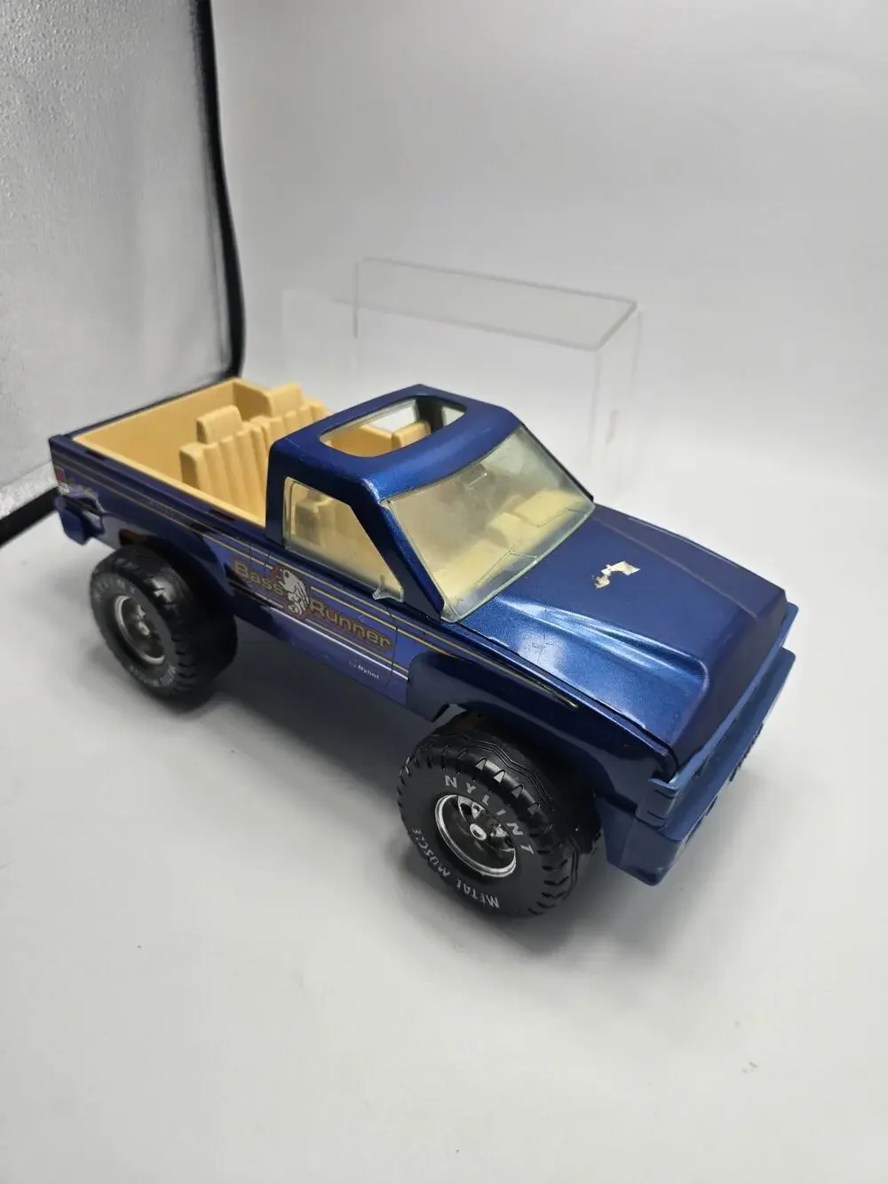 Vintage 1980's Nylint Bass Runner Blue Metal Pick Up Truck Metal Muscle Steel